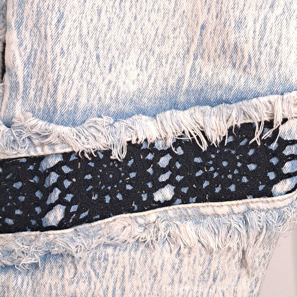 Vintage 90s Anti-Basic X Daily Jeans Size 9/10 Acid Wash Distressed High Rise - Picture 14 of 16